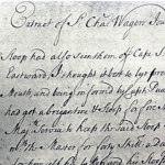 Informe del Comodoro Charles Wager Mayo 1708 al Almirantazgo