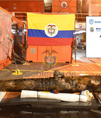 Un cañón y monedas de oro son recuperadas del Galeón San José